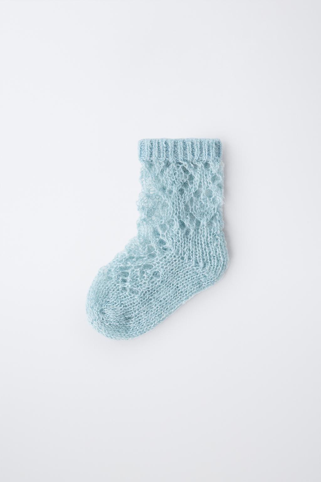 Носки с открытой вязкой