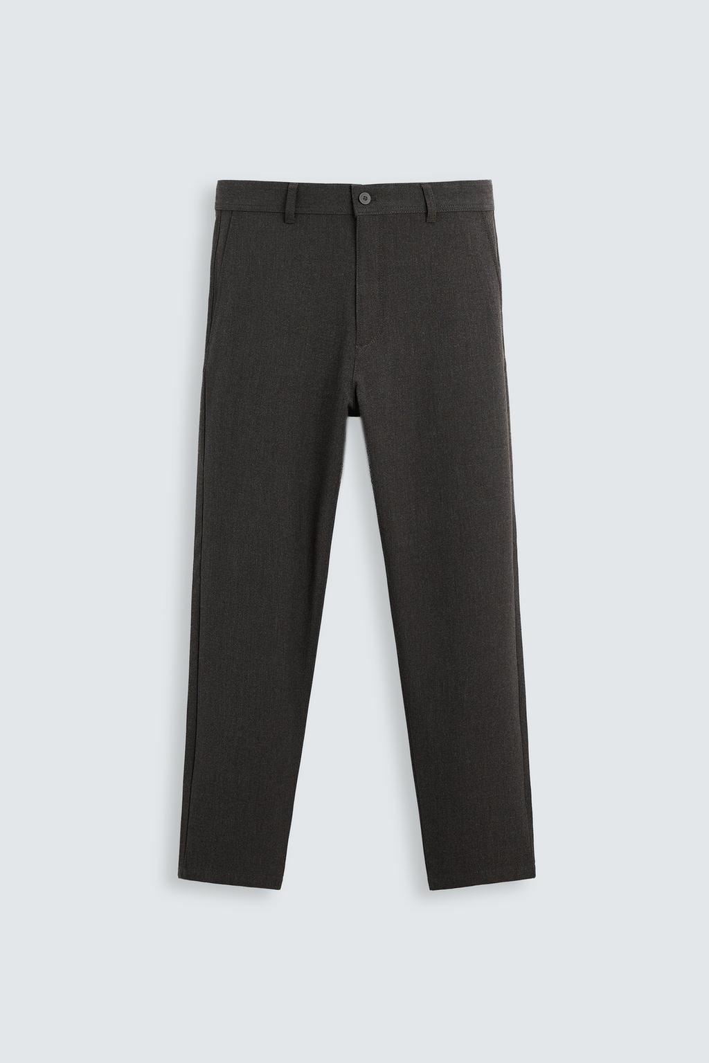 БРЮКИ ЧИНОС ИЗ КОМФОРТНОЙ РЕЛЬЕФНОЙ ТКАНИ