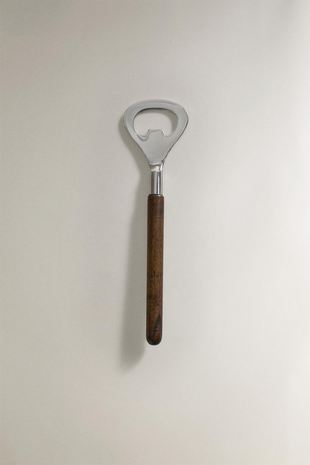 Бутылочный открывалка с ручкой из манго