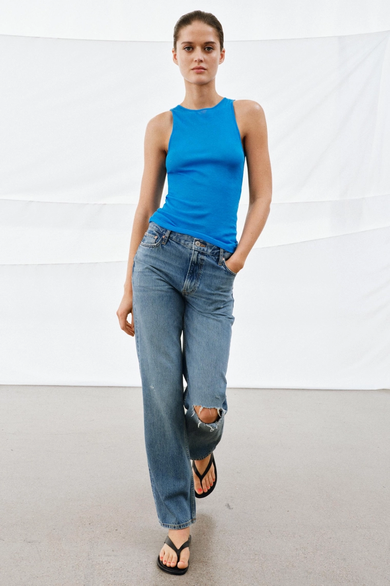 ДЖИНСЫ BOOTCUT СО СРЕДНЕЙ ПОСАДКОЙ — ZW COLLECTION