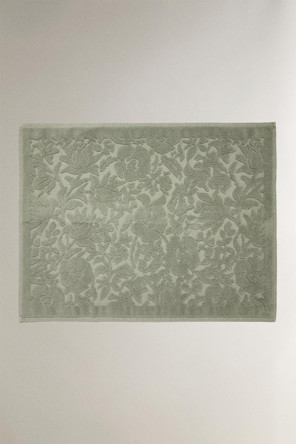 Хлопковый вязаный велюровый банный коврик