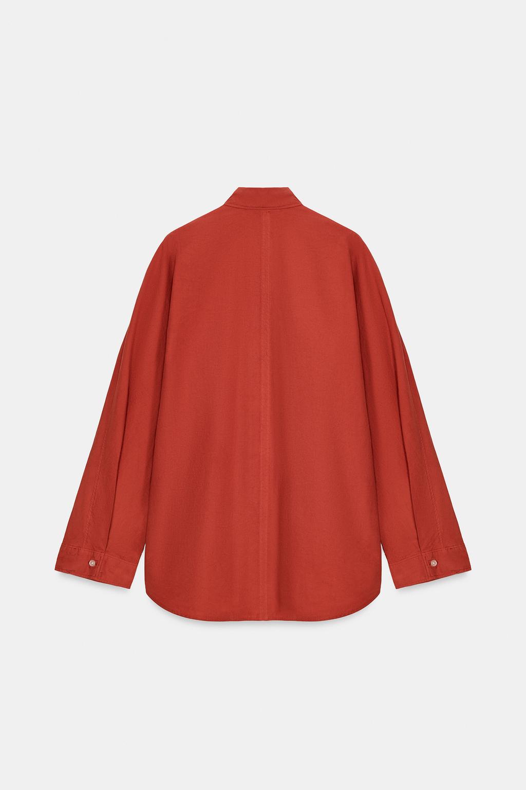 РУБАШКА ОВЕРСАЙЗ ИЗ СТИРАНОГО ПОПЛИНА