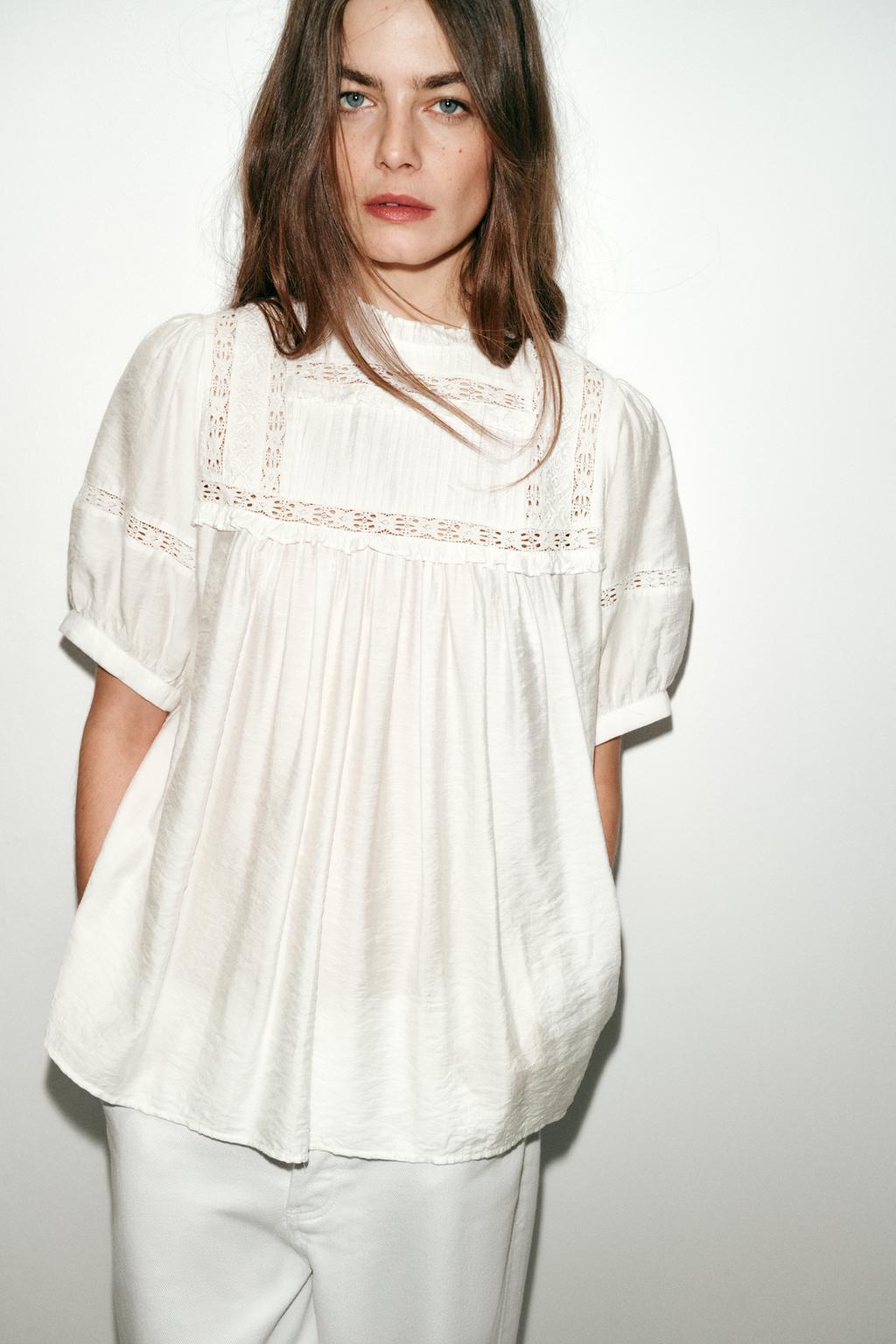 БЛУЗА В РОМАНТИЧЕСКОМ СТИЛЕ С РУКАВАМИ-БУФАМИ