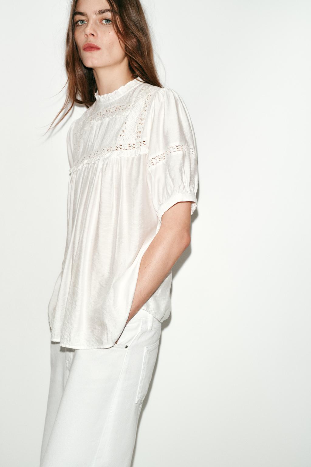 БЛУЗА В РОМАНТИЧЕСКОМ СТИЛЕ С РУКАВАМИ-БУФАМИ