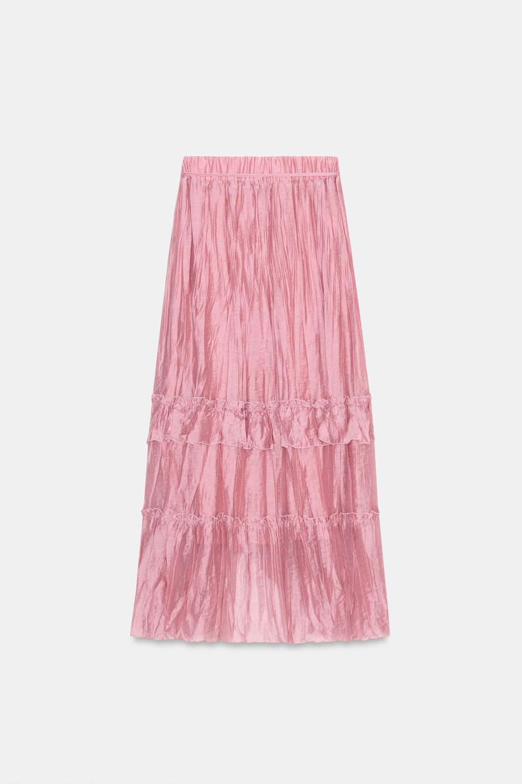 ЮБКА МИДИ С ВОЛАНАМИ