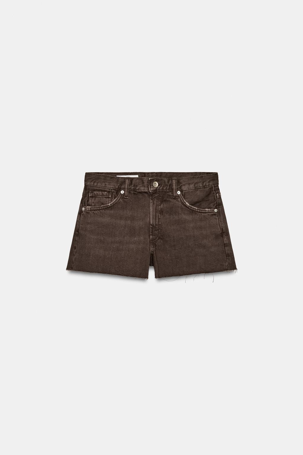 ЦВЕТНЫЕ ДЖИНСОВЫЕ ШОРТЫ TRF СО СРЕДНЕЙ ПОСАДКОЙ