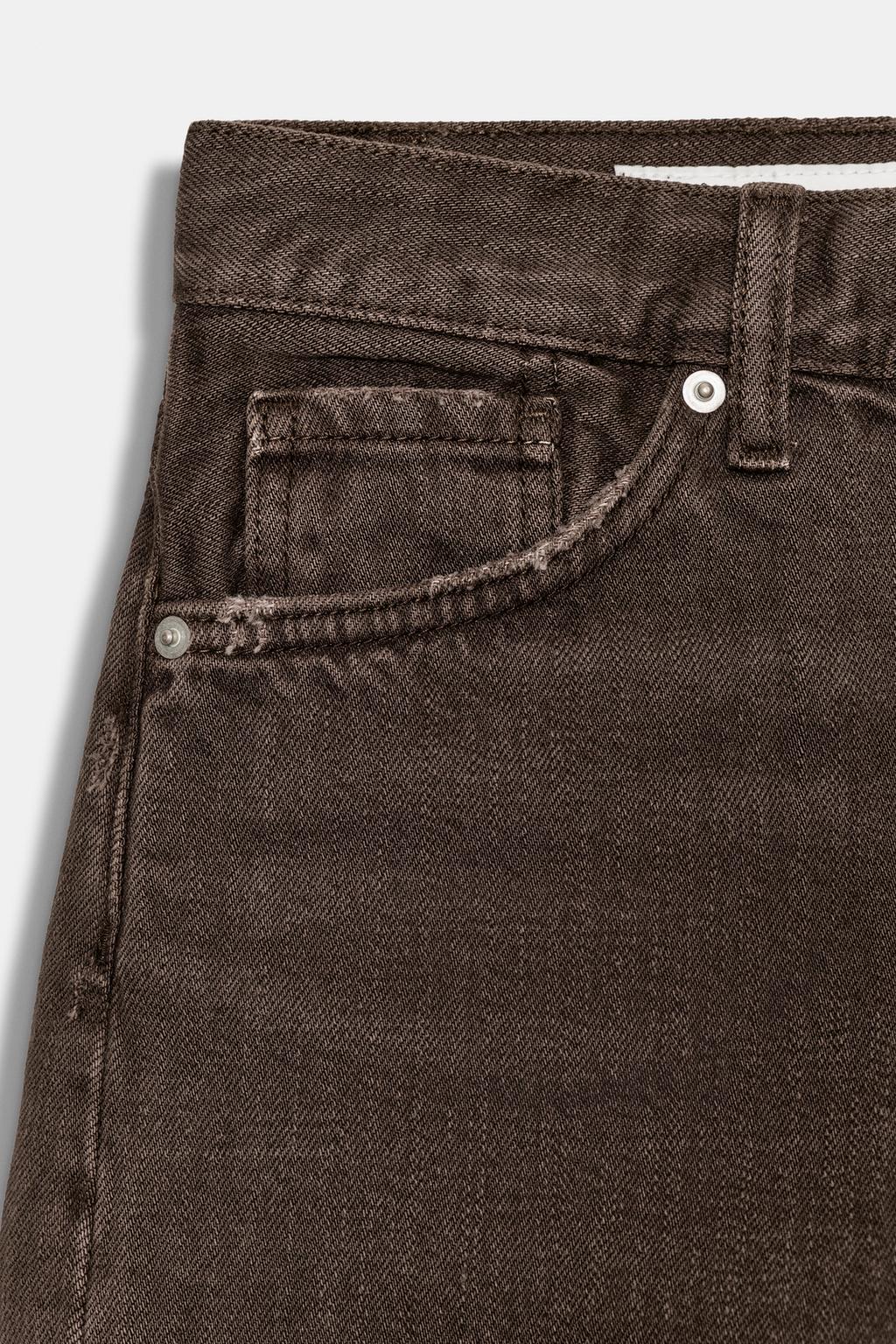 ЦВЕТНЫЕ ДЖИНСОВЫЕ ШОРТЫ TRF СО СРЕДНЕЙ ПОСАДКОЙ