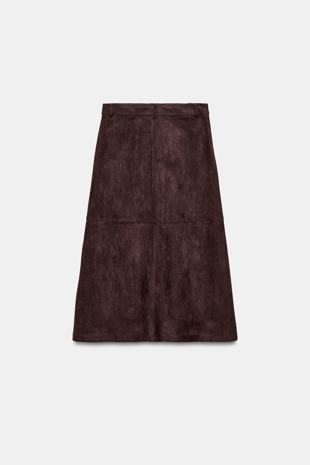 ЮБКА ИЗ ИСКУССТВЕННОЙ ЗАМШИ