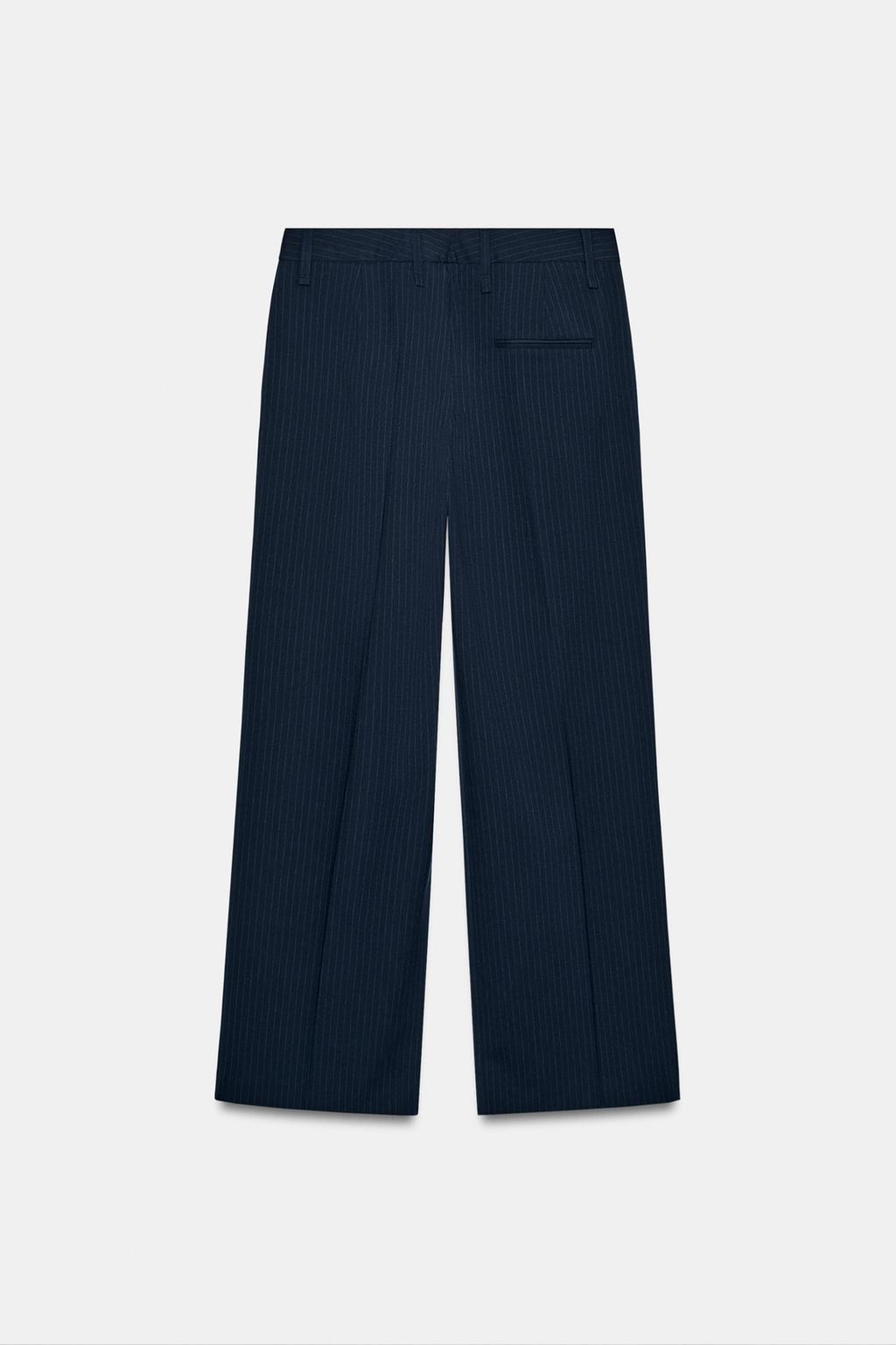 БРЮКИ В ПОЛОСКУ С ПУГОВИЦАМИ — ZW COLLECTION