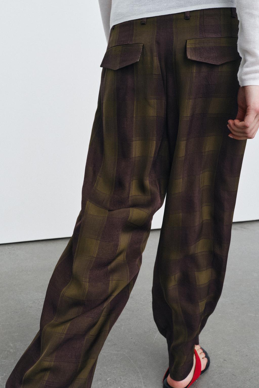 СВОБОДНЫЕ БРЮКИ В КЛЕТКУ — ZW COLLECTION