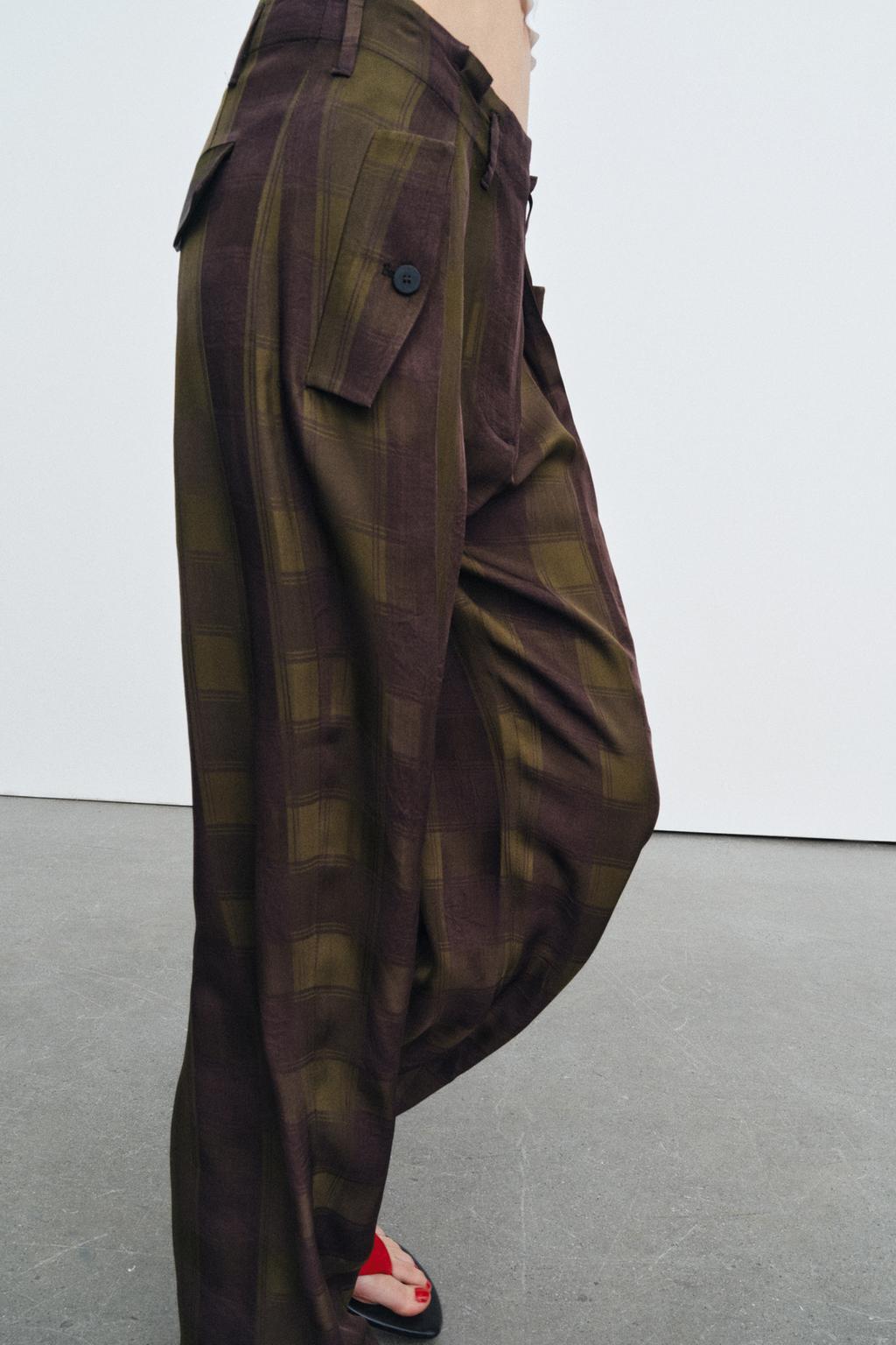 СВОБОДНЫЕ БРЮКИ В КЛЕТКУ — ZW COLLECTION