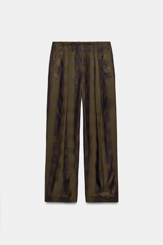 СВОБОДНЫЕ БРЮКИ В КЛЕТКУ — ZW COLLECTION