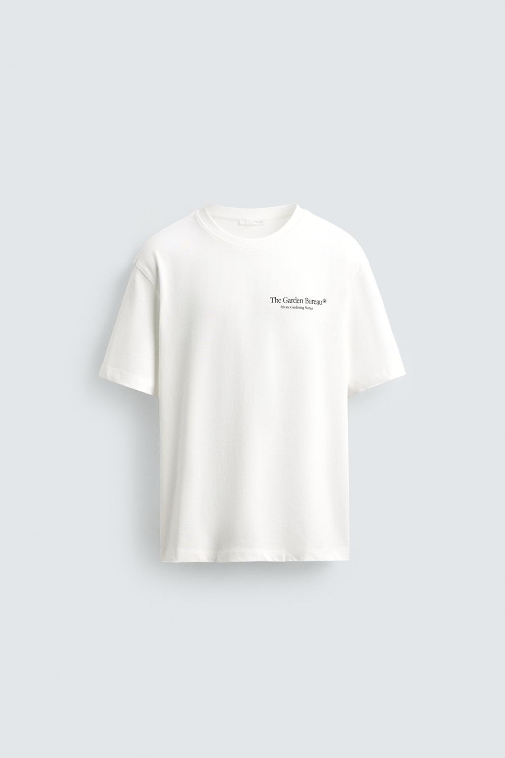 ФУТБОЛКА С КОНТРАСТНЫМ ПРИНТОМ