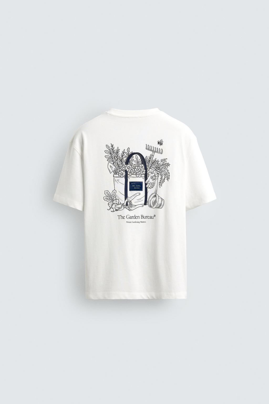 ФУТБОЛКА С КОНТРАСТНЫМ ПРИНТОМ