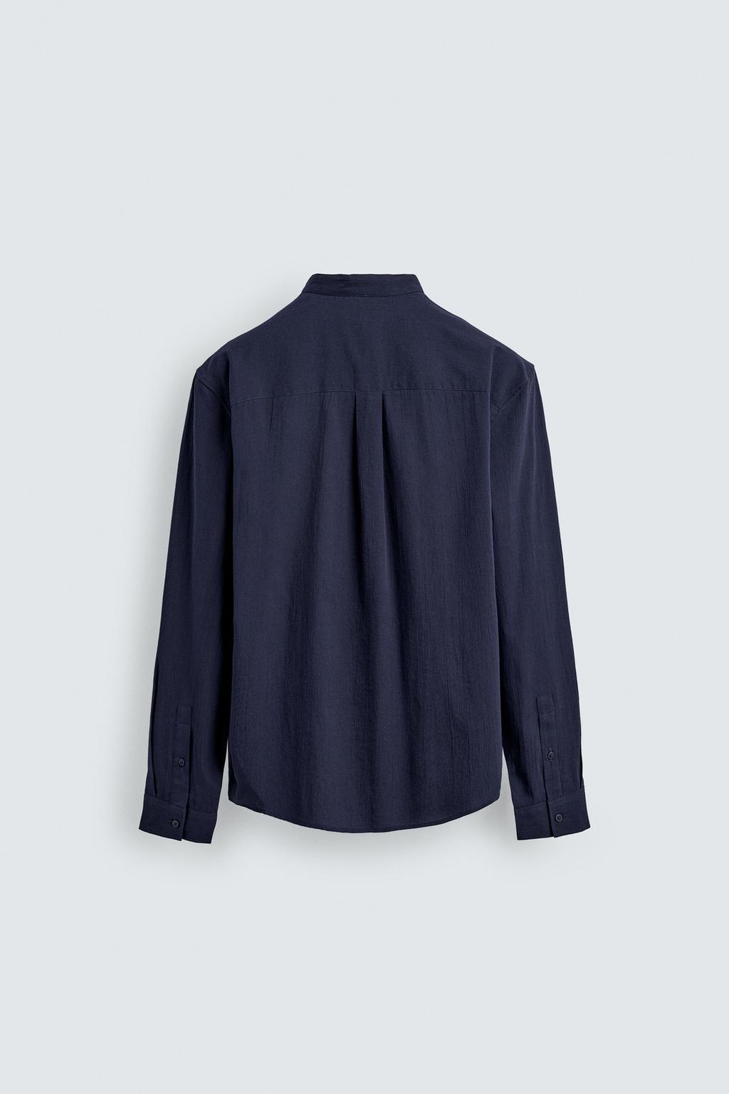 Рубашка с эффектом мятости