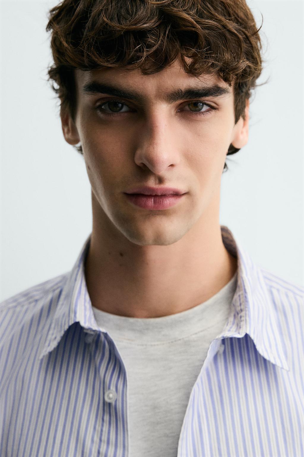 РУБАШКА В ПОЛОСКУ С КАРМАНОМ