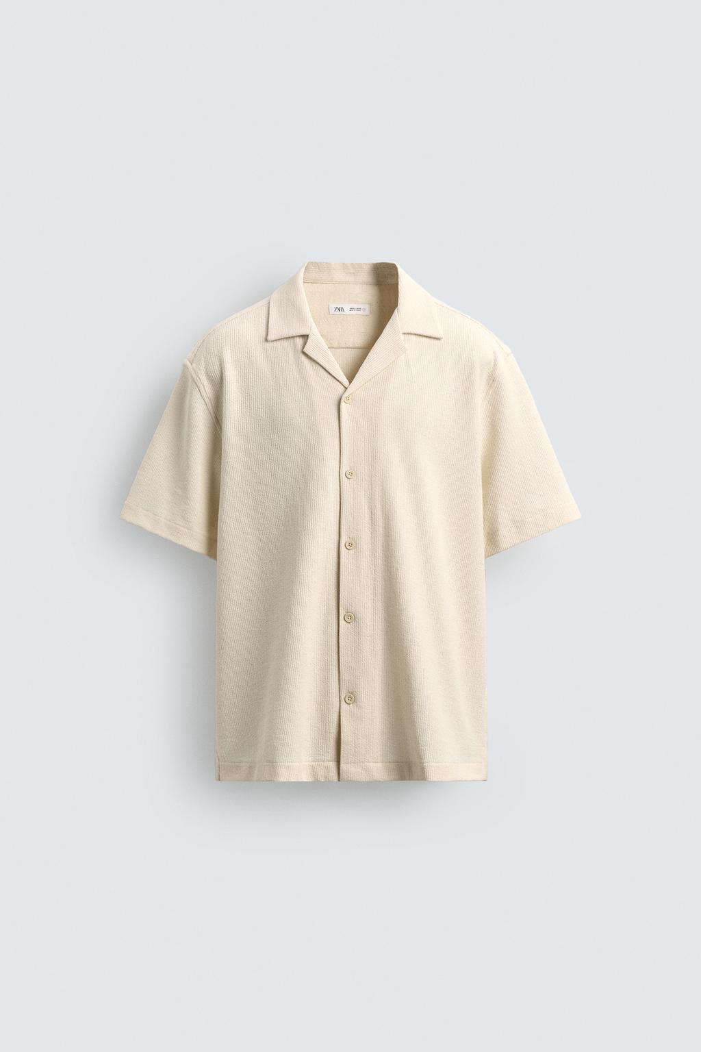 Рубашка с рюшами и джаккардовым узором