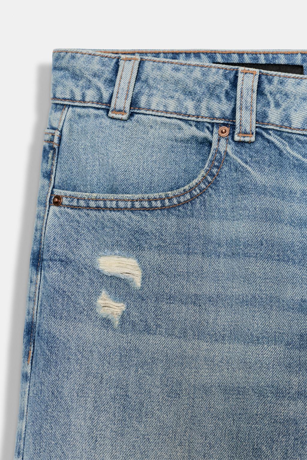 ДЖИНСЫ Z1975 STRAIGHT С НИЗКОЙ ПОСАДКОЙ И РАЗРЕЗАМИ