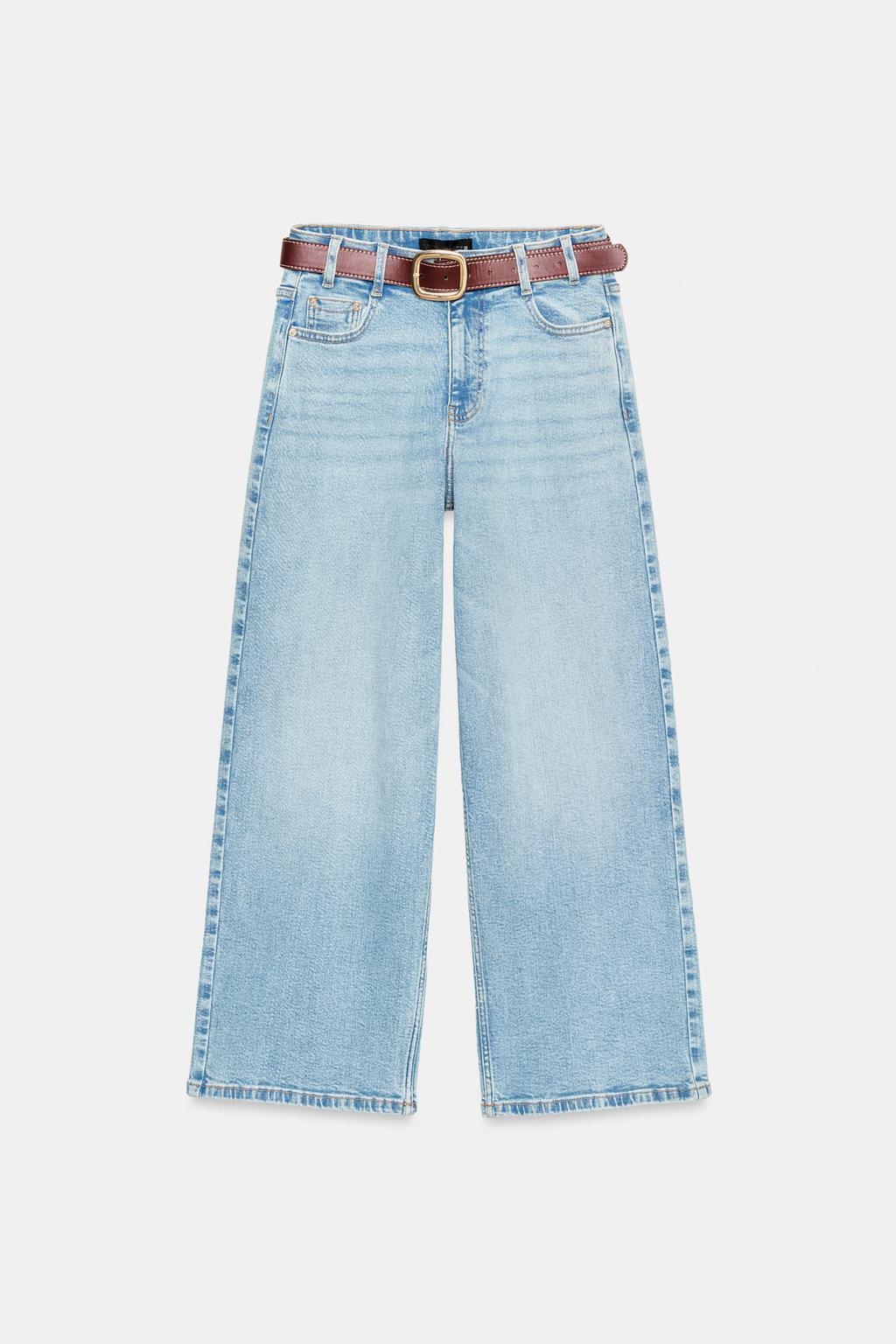 ДЖИНСЫ Z.10 КЮЛОТЫ С ВЫСОКОЙ ПОСАДКОЙ И РЕМНЕМ