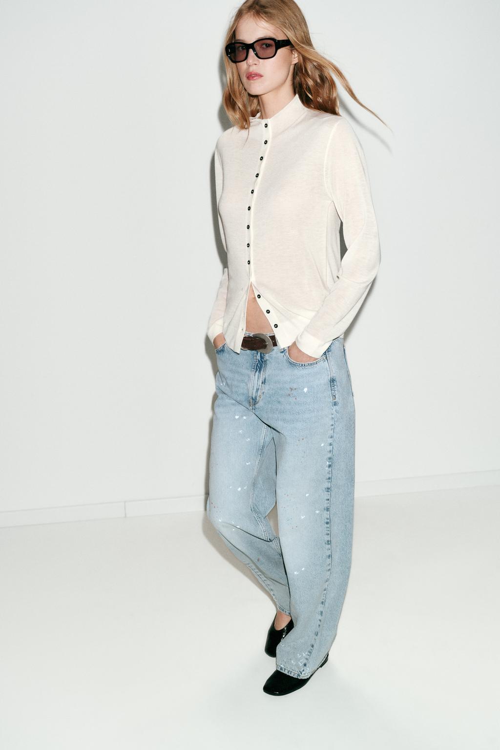 ДЖИНСЫ Z1975 LOOSE СО СРЕДНЕЙ ПОСАДКОЙ С ЭФФЕКТОМ КРАСКИ