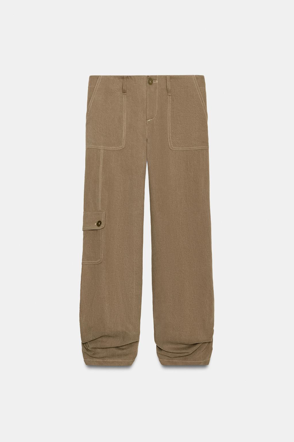 СТРУЯЩИЕСЯ БРЮКИ СО СБОРКАМИ