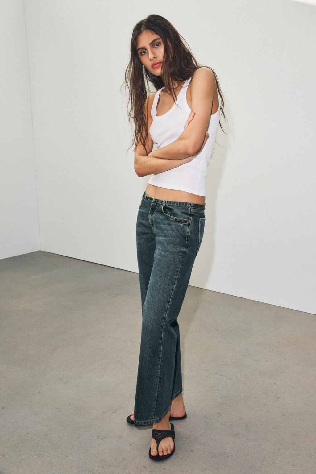 ДЖИНСЫ TRF С НИЗКОЙ ПОСАДКОЙ