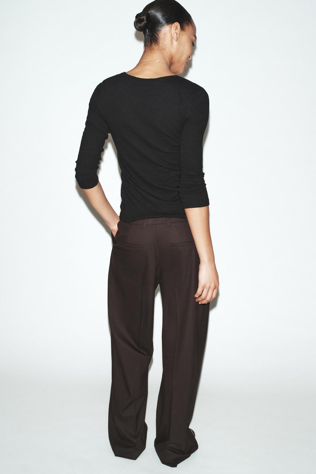 ФУТБОЛКА ИЗ ЛЬНА С ЭФФЕКТОМ ПОТЕРТОСТИ