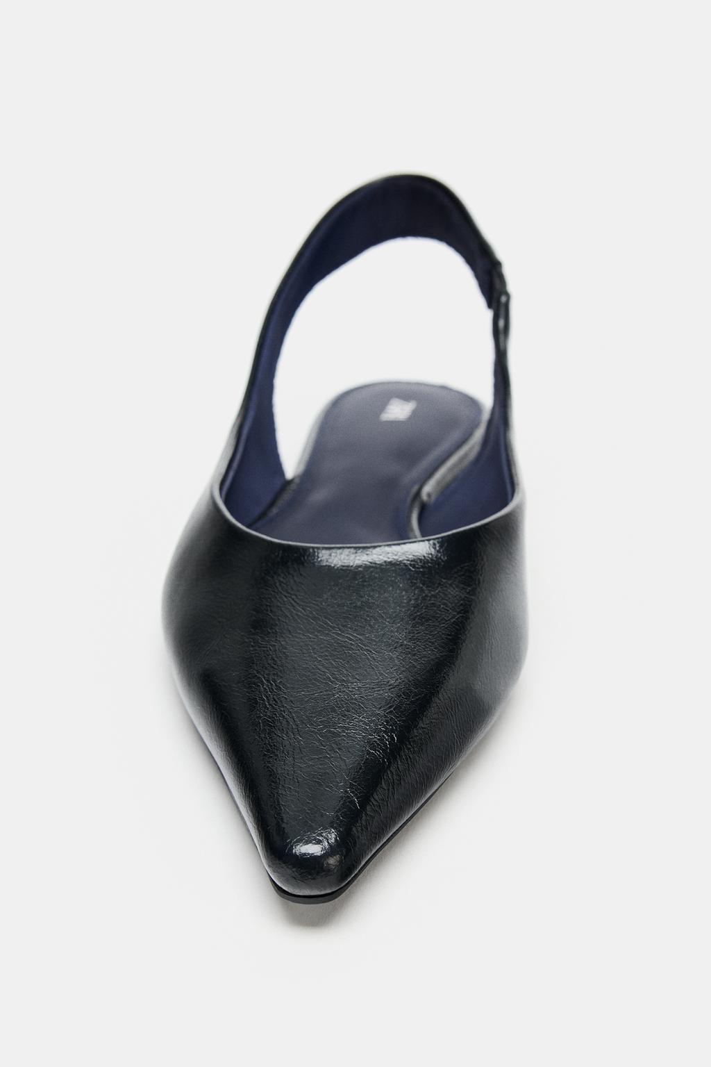 БАЛЕТКИ-МЮЛИ С ОСТРЫМ НОСОМ