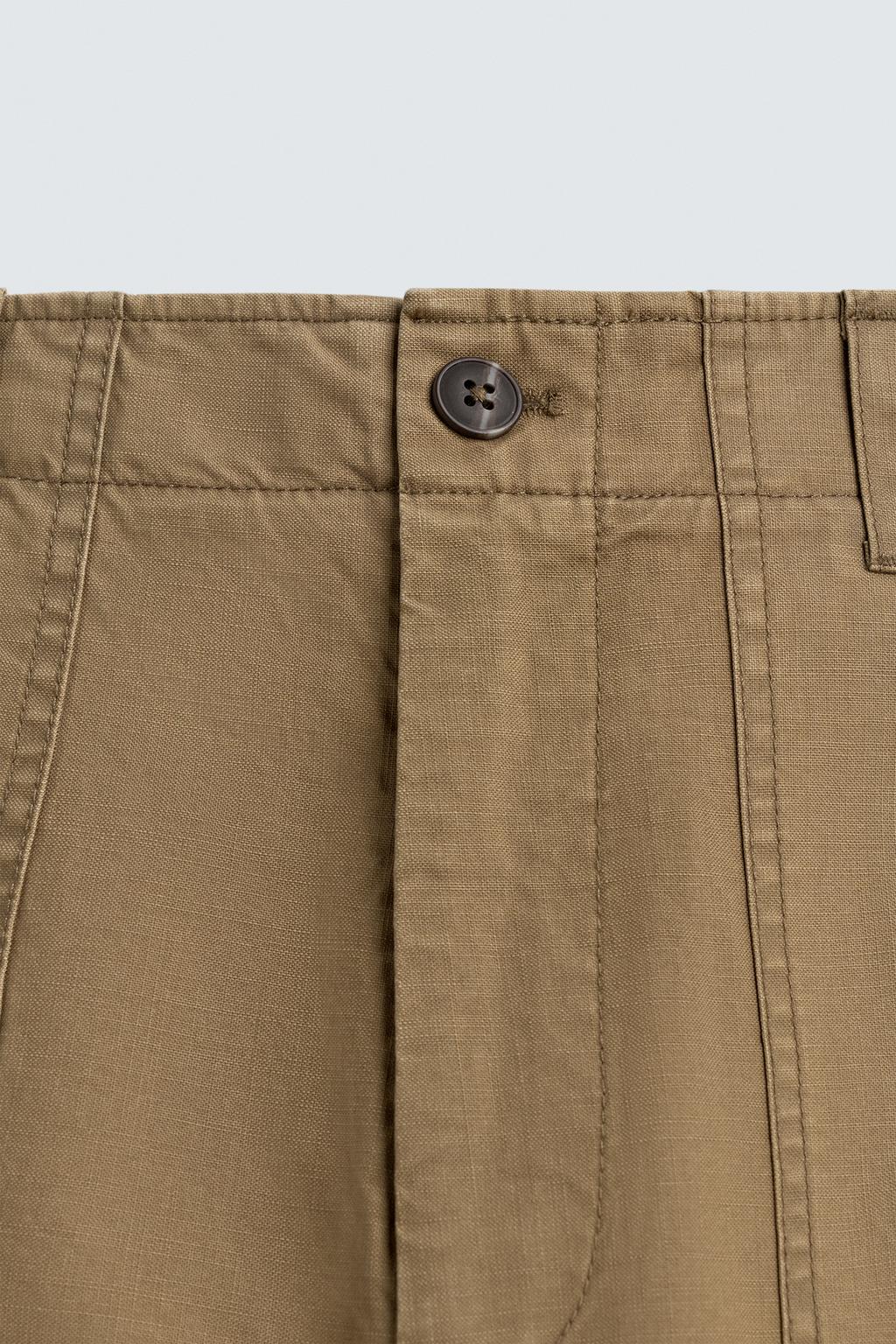 БРЮКИ STRAIGHT FIT С ЭФФЕКТОМ ПОТЕРТОСТИ