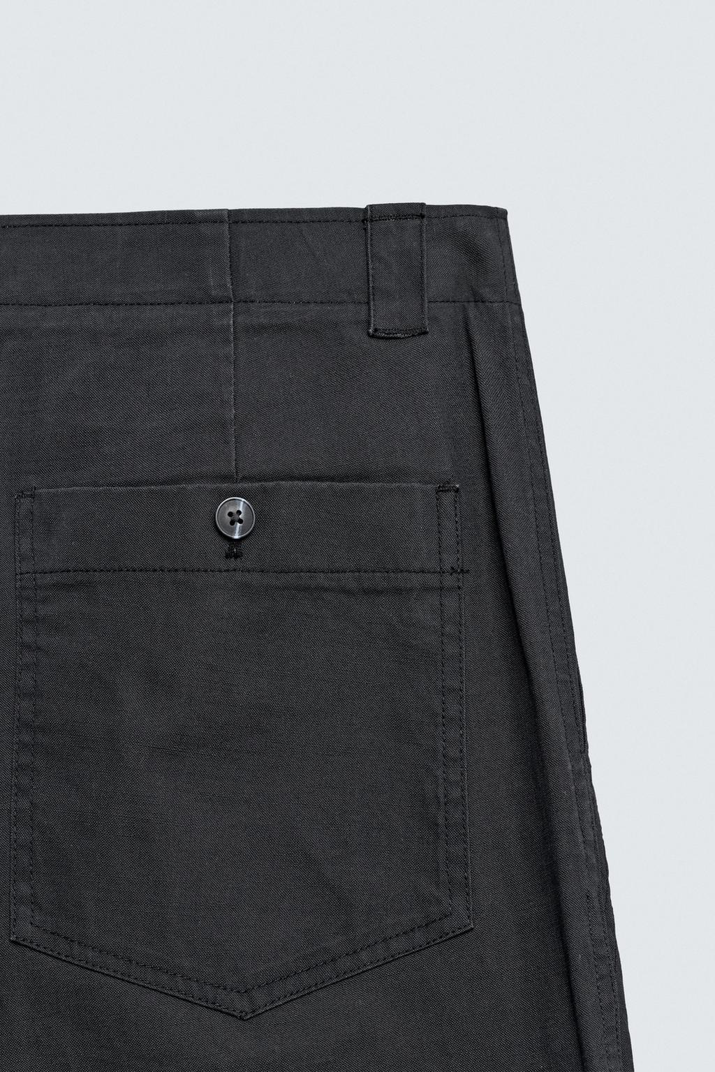 БРЮКИ STRAIGHT FIT С ЭФФЕКТОМ ПОТЕРТОСТИ