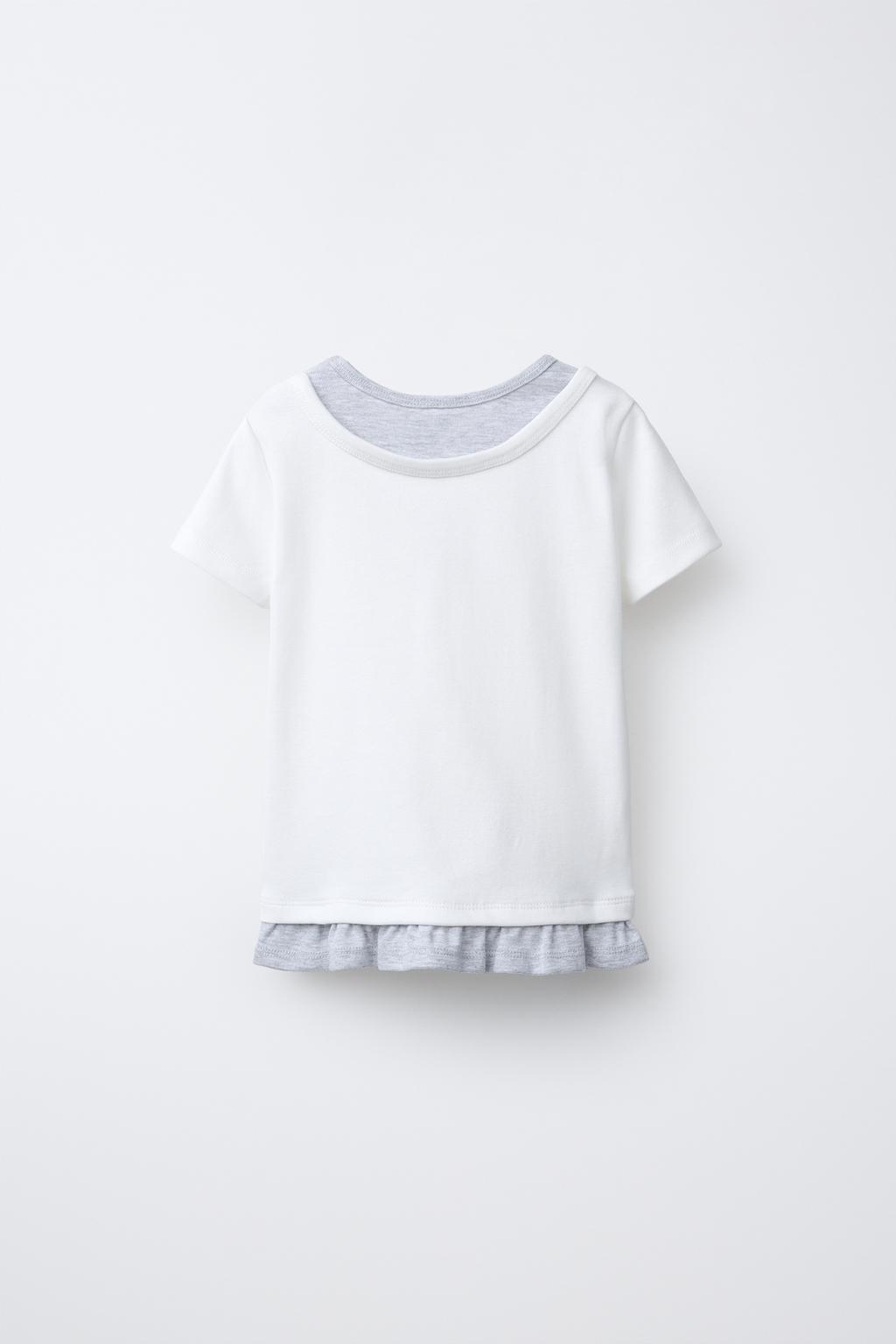 ФУТБОЛКА С ДВОЙНЫМ ВОРОТНИКОМ И ВЫШИТОЙ ЗВЕЗДОЙ