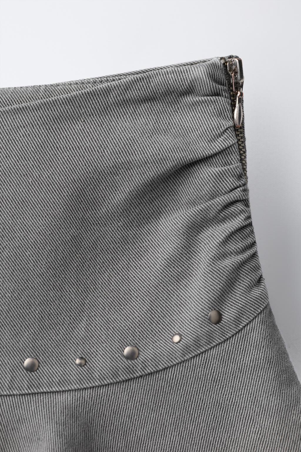 ЮБКА С ВОЛАНАМИ И ЗАКЛЕПКАМИ