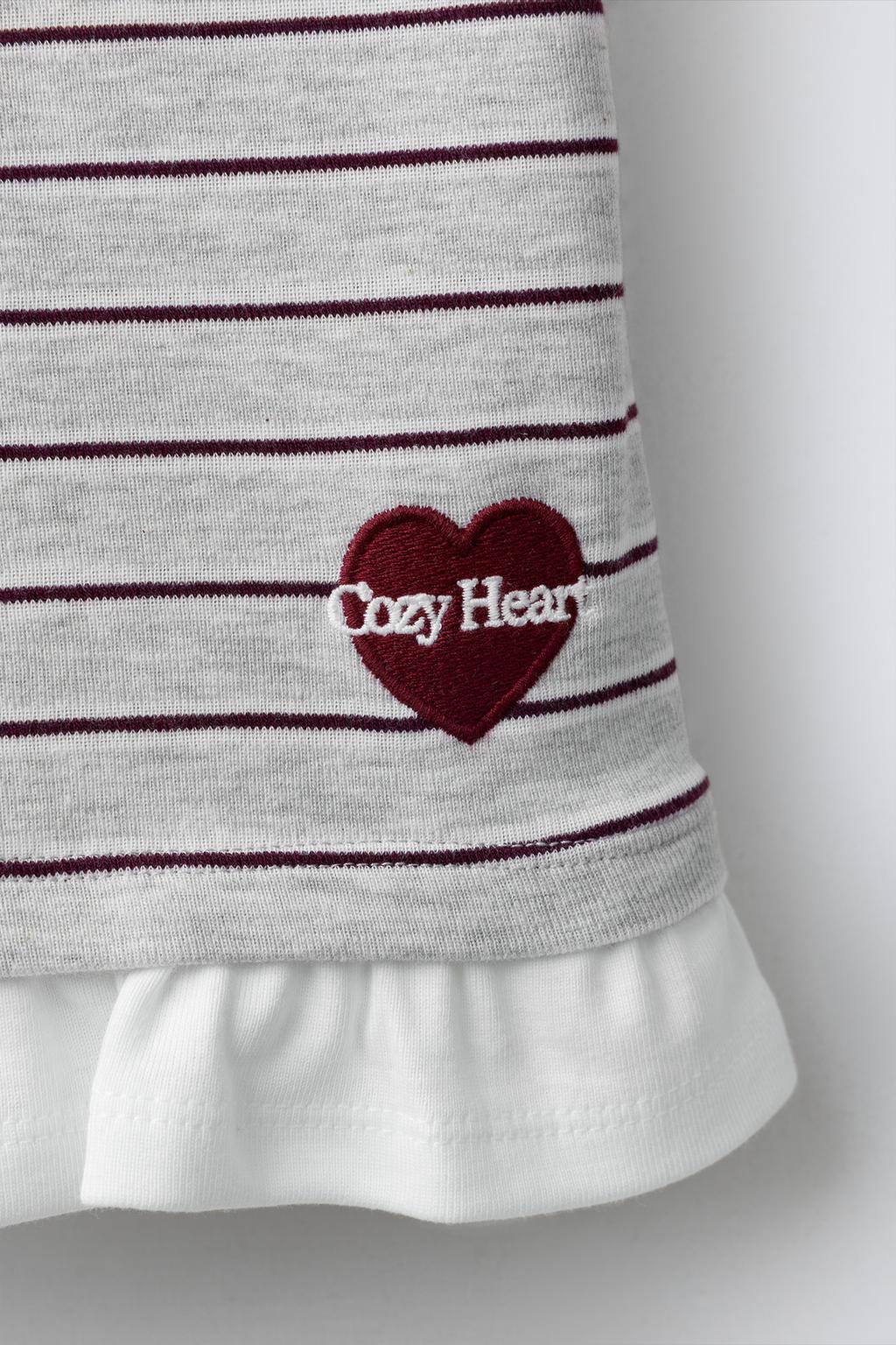 МАЙКА В ПОЛОСКУ С ДВОЙНЫМ ВОРОТНИКОМ