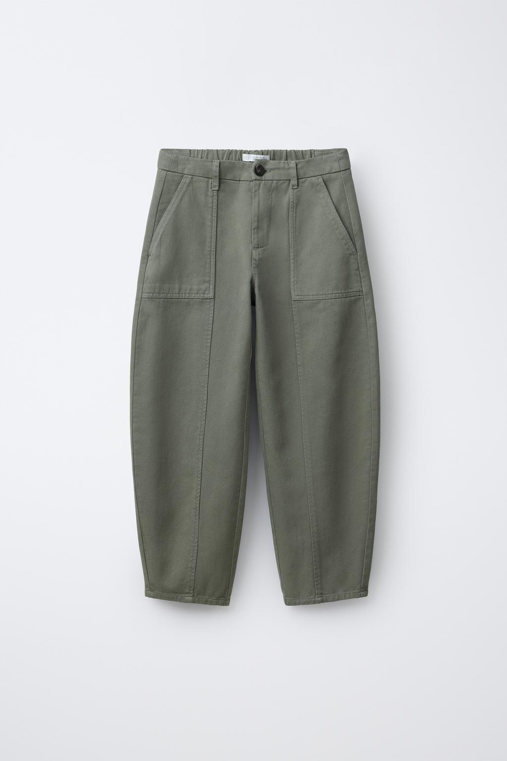 БРЮКИ BARREL С ДЕКОРАТИВНОЙ СТРОЧКОЙ