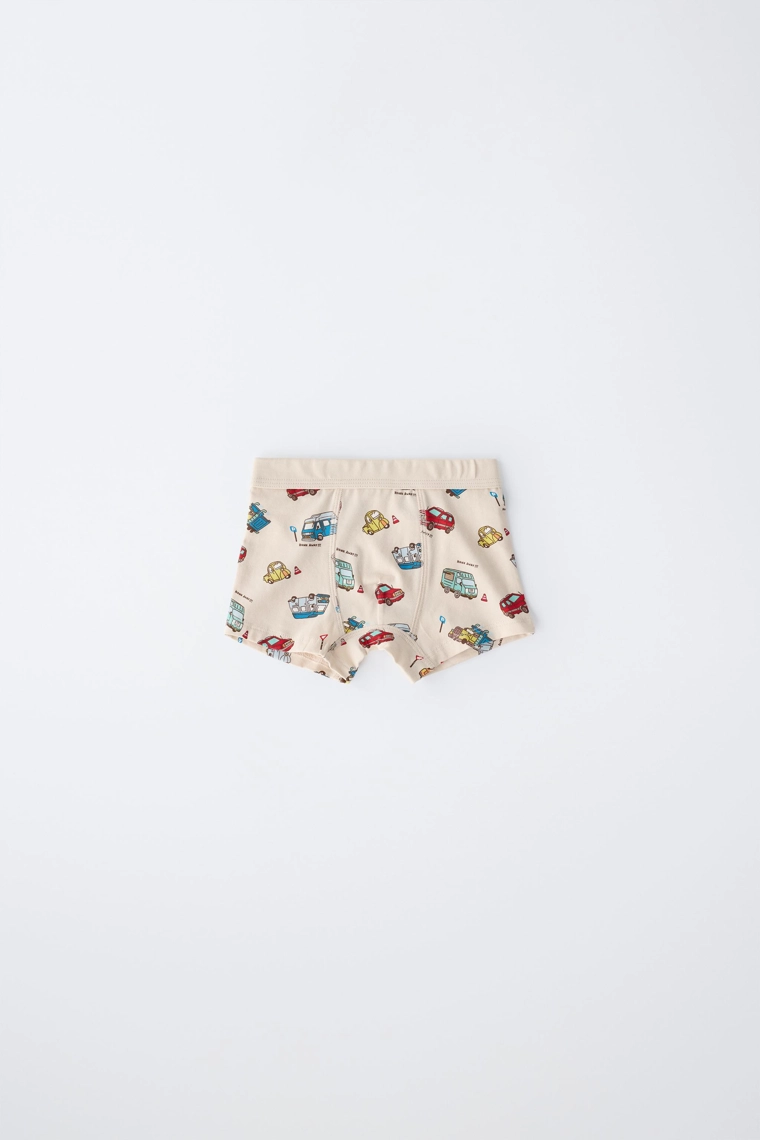 Пятерка трусов с автомобилями для детей 2-6 лет