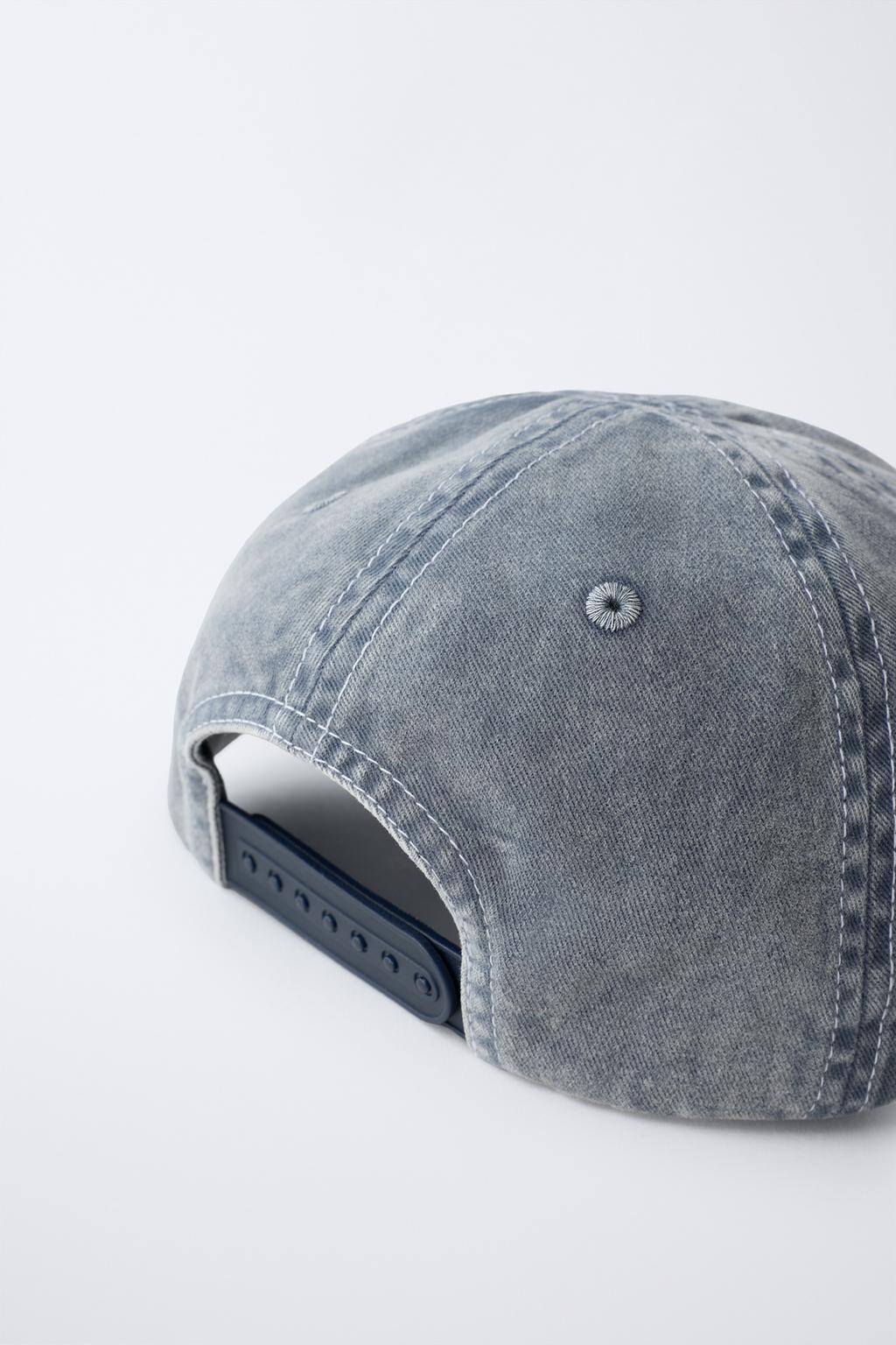 КЕПКА С ЭФФЕКТОМ ПОТЕРТОСТИ И ВЫШИВКОЙ