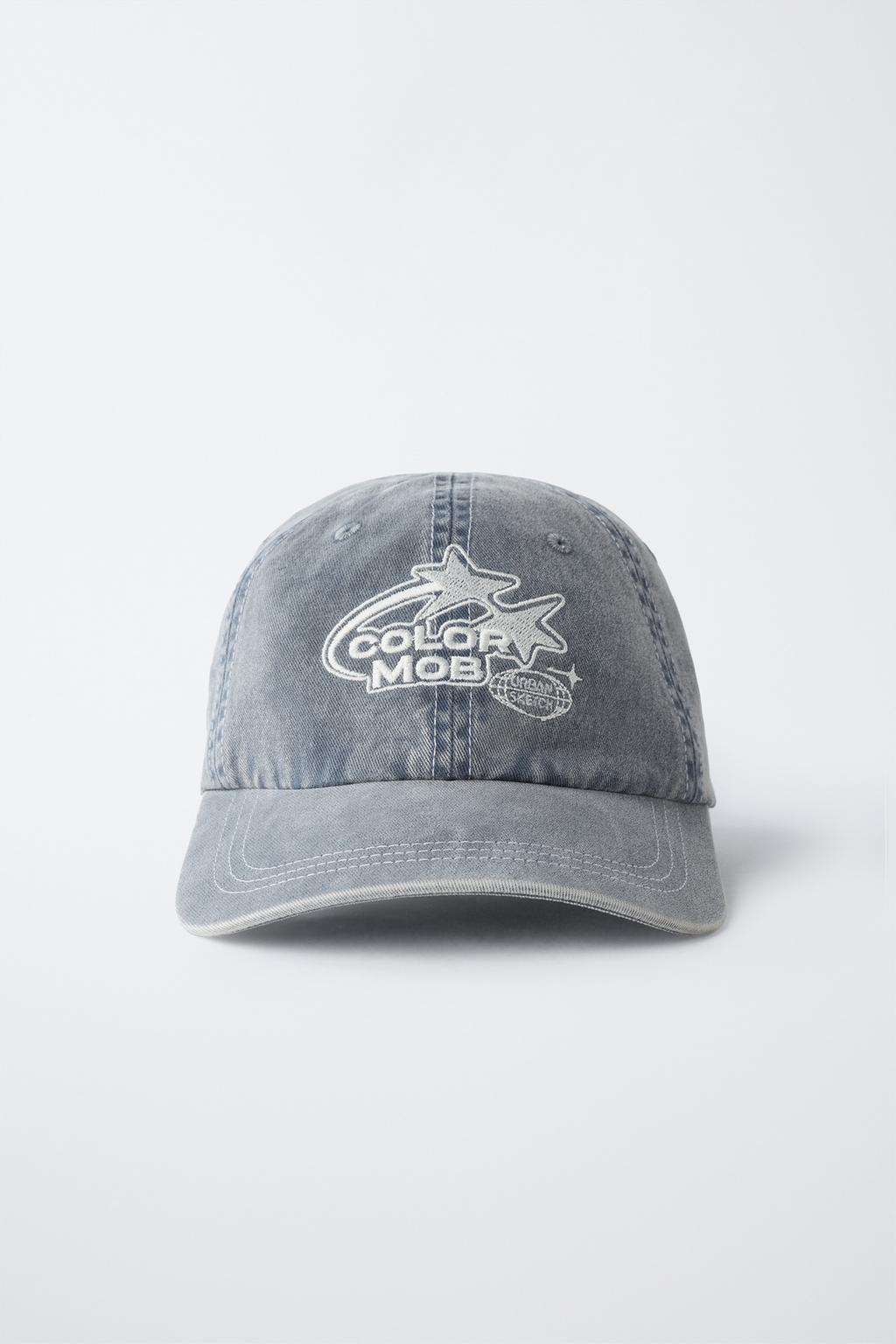 КЕПКА С ЭФФЕКТОМ ПОТЕРТОСТИ И ВЫШИВКОЙ