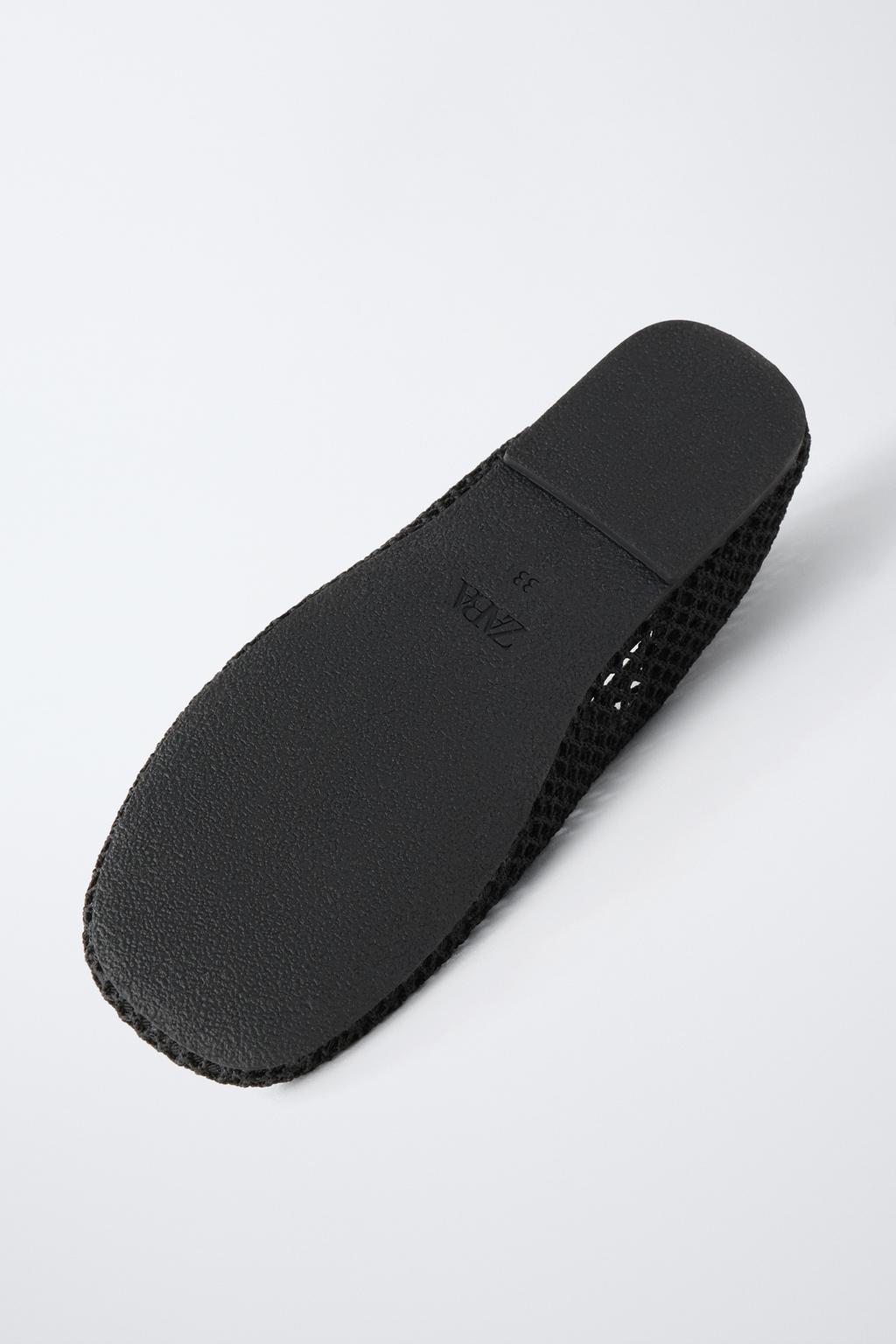 БАЛЕТКИ ИЗ СЕТЧАТОЙ ТКАНИ