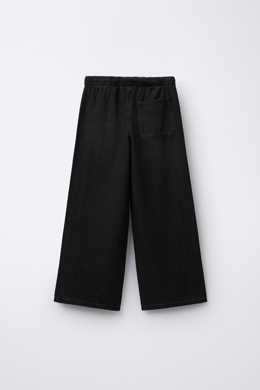 ДЖИНСЫ WIDE LEG СО ШНУРКАМИ