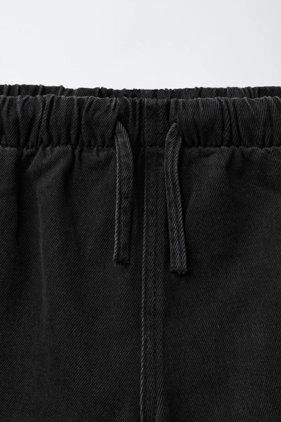 ДЖИНСЫ WIDE LEG СО ШНУРКАМИ