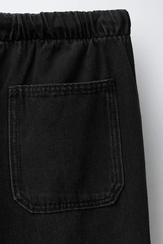 ДЖИНСЫ WIDE LEG СО ШНУРКАМИ