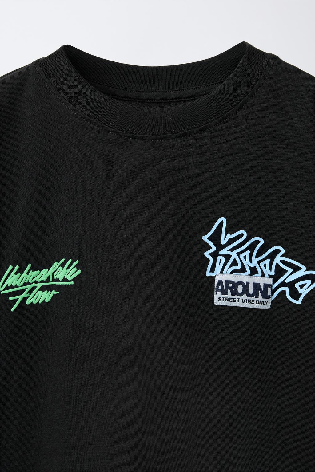 ФУТБОЛКА С ПРИНТОМ СПРЕЕМ