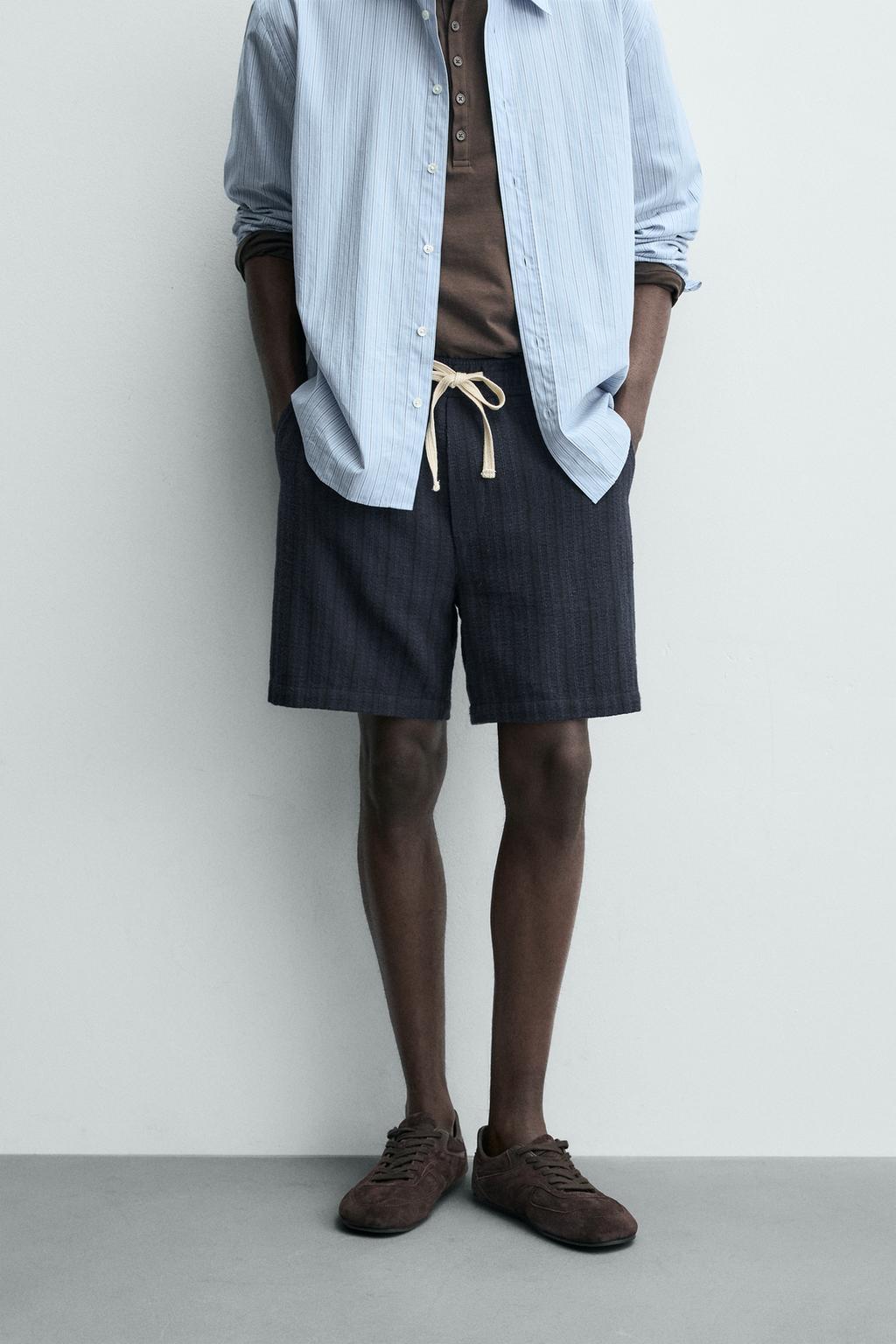 Бермуды с геометрическим жаккардовым узором