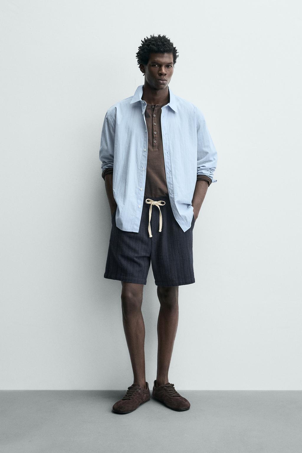 Бермуды с геометрическим жаккардовым узором