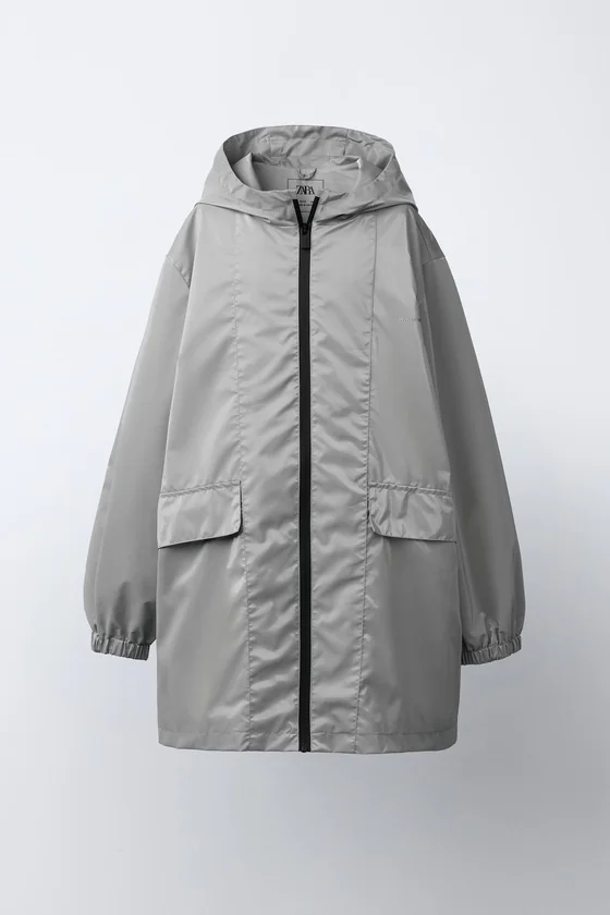 ПРОРЕЗИНЕННАЯ КУРТКА С КАПЮШОНОМ WATER REPELLENT