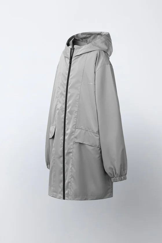 ПРОРЕЗИНЕННАЯ КУРТКА С КАПЮШОНОМ WATER REPELLENT