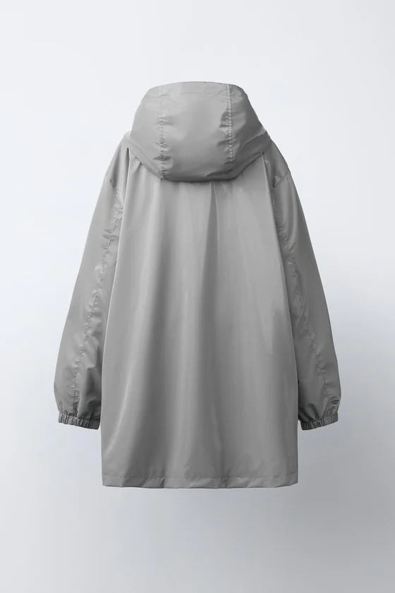 ПРОРЕЗИНЕННАЯ КУРТКА С КАПЮШОНОМ WATER REPELLENT