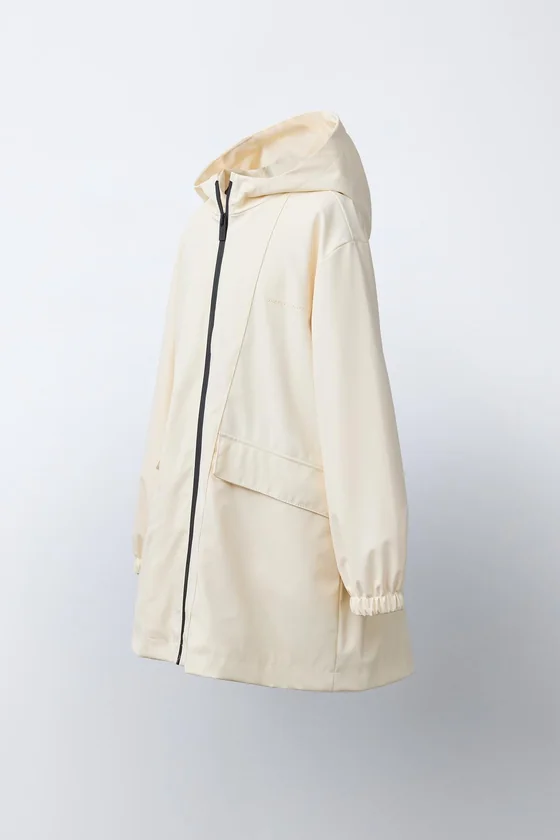 ПРОРЕЗИНЕННАЯ КУРТКА С КАПЮШОНОМ WATER REPELLENT