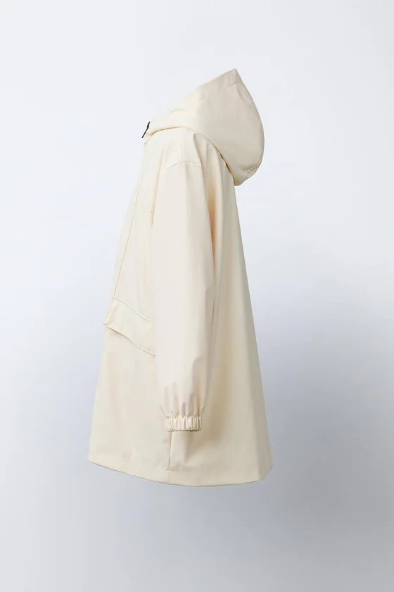 ПРОРЕЗИНЕННАЯ КУРТКА С КАПЮШОНОМ WATER REPELLENT
