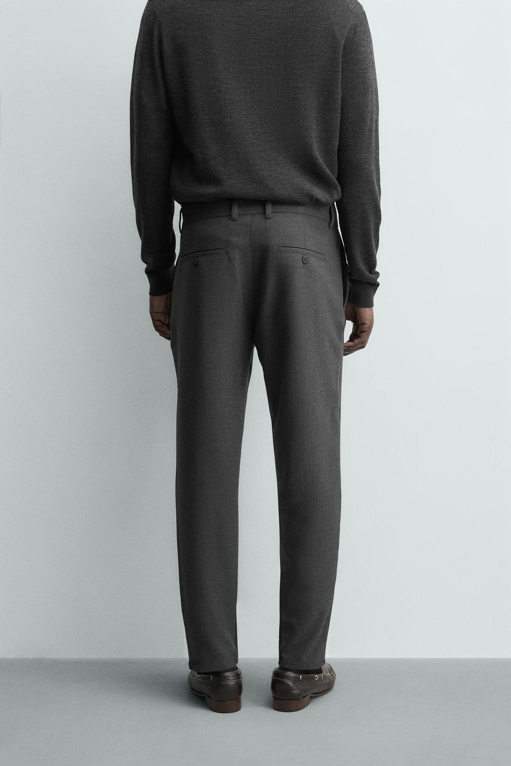 БРЮКИ ЧИНОС ИЗ КОМФОРТНОЙ РЕЛЬЕФНОЙ ТКАНИ